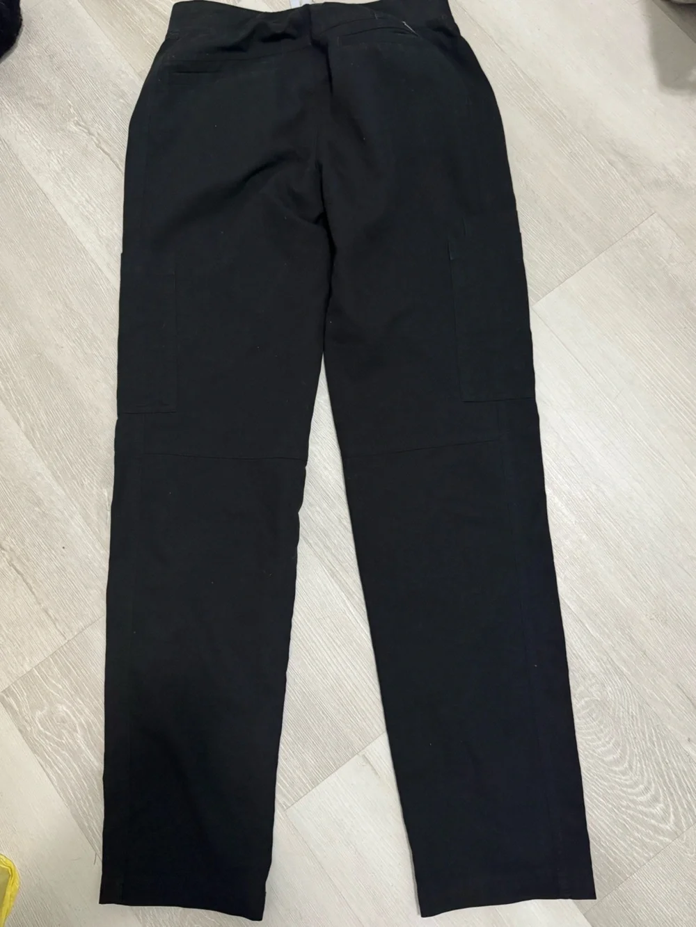 Figs Men's Black  Cargo Pants with Contrast Drawstring